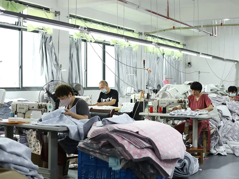 pet blanket sewing process