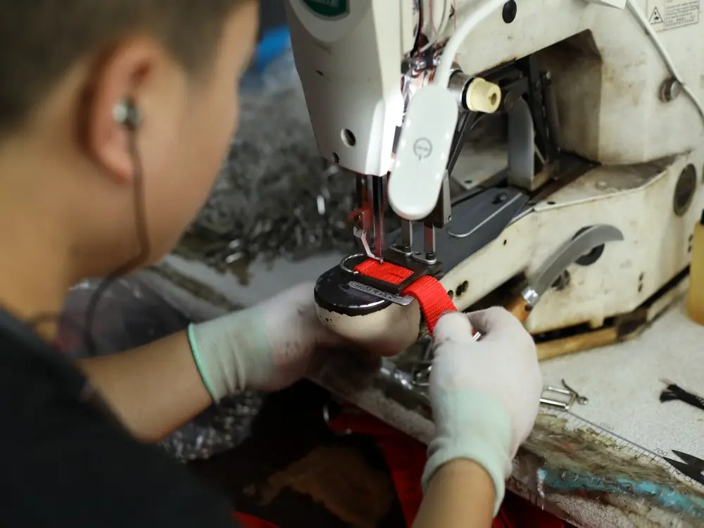 pet collar ring sewing