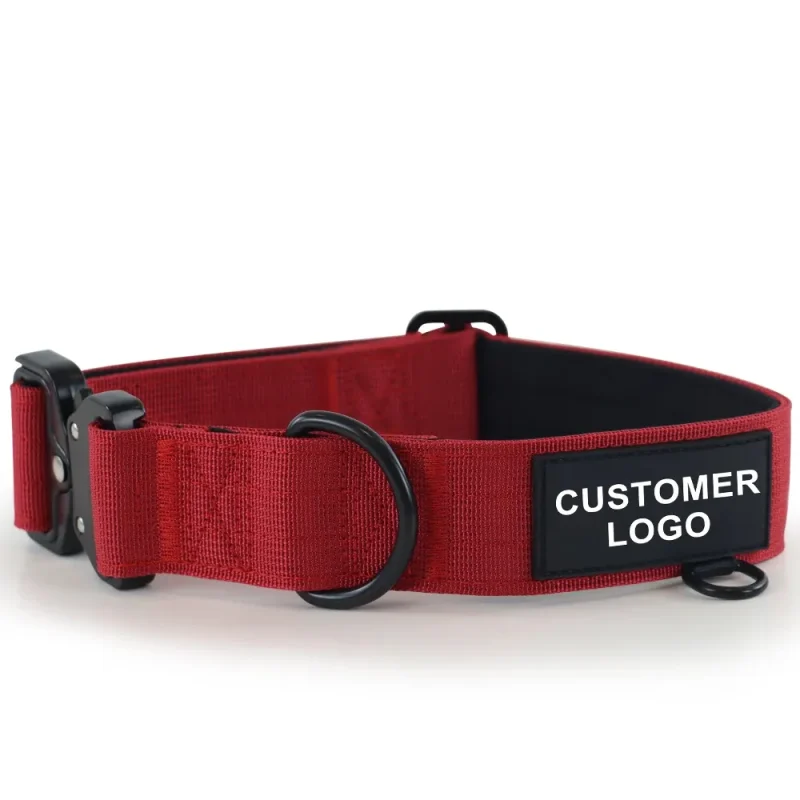heavy duty strong nylon designer tactical outdoor combat dog collar
