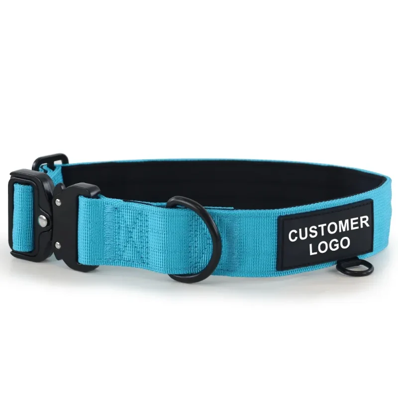 heavy duty strong nylon adjuatable outdoor combat dog collar