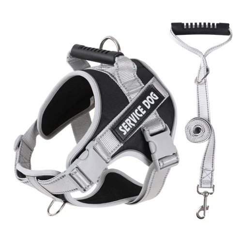 Explosion-proof Punch Traction Reflective Dog Rope Easy Control Large Dog Harness