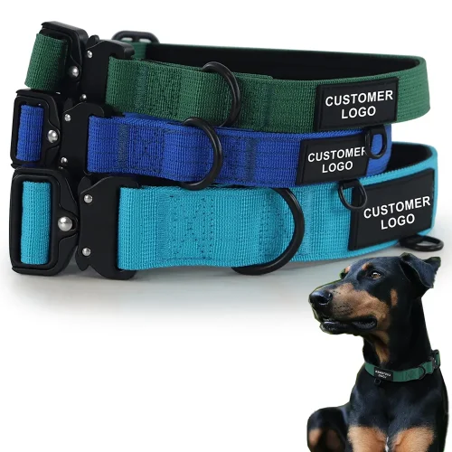 heavy duty strong nylon outdoor combat dog collar