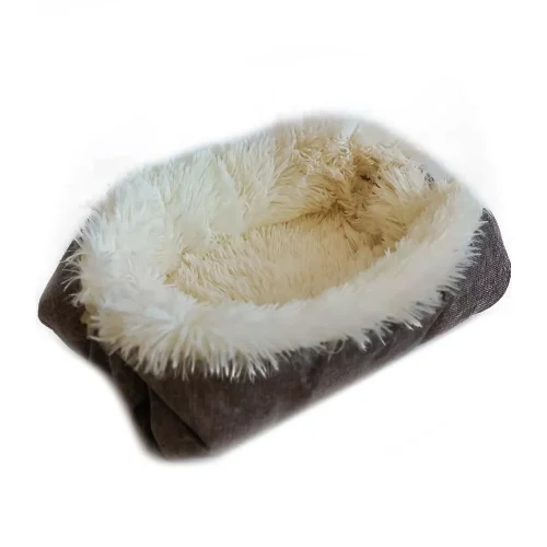 plush fluffy dog cat mat self-warm 2 in 1 pet beds