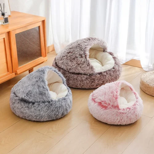 soft portable removable round cozy luxury cave sleeping beds