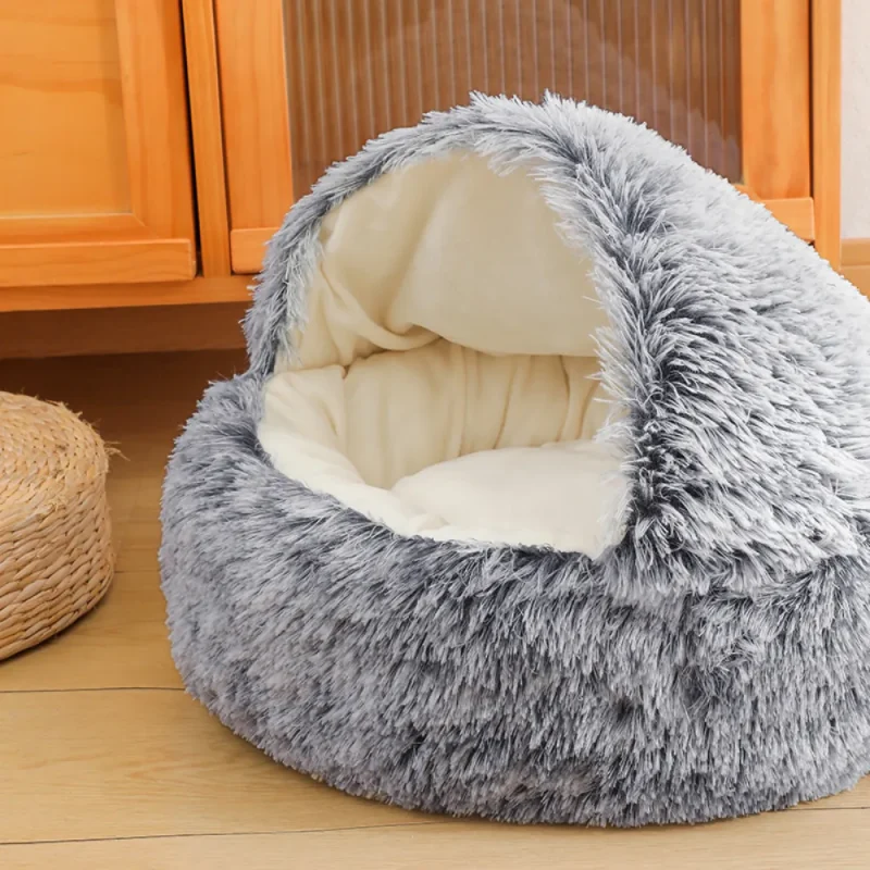 soft portable removable round cozy luxury cave sleeping beds