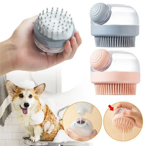 pet cleaning bath massage brush