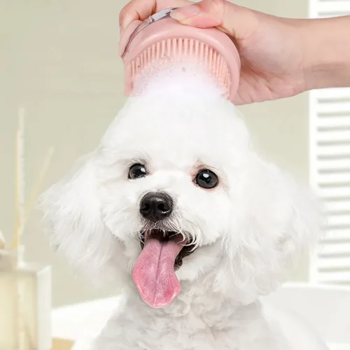 pet cleaning bath massage brush