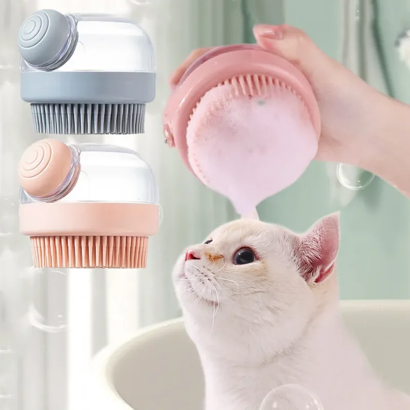 pet cleaning bath massage brush