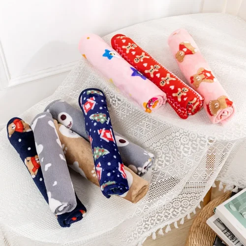 pet sleeping blanket autum winter warm pet blanket custom multiple pattern acceptable