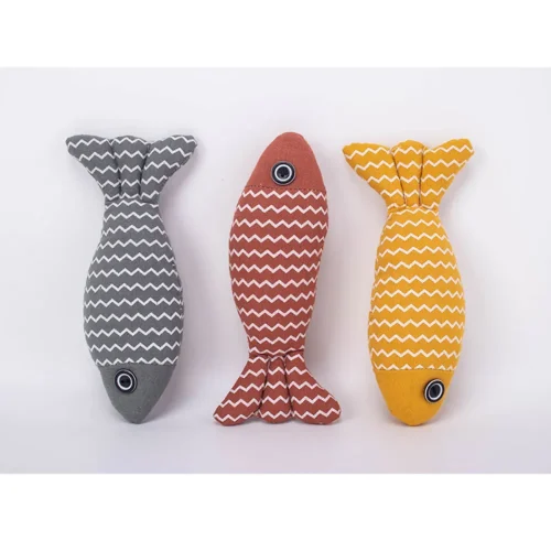 cat funny toys catnip filled fish shape chew toy