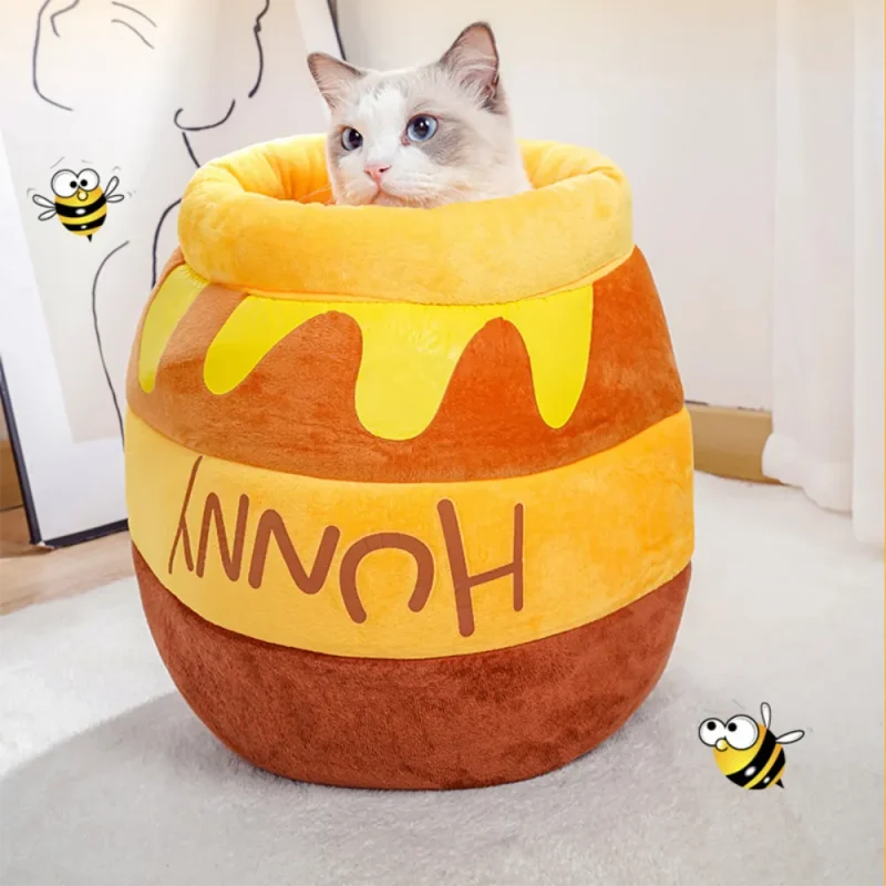 honey jar cat bed washable pet bed nest