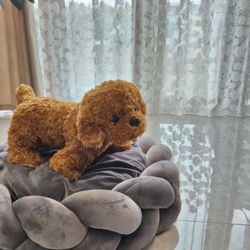 new design handmade kennl cotton braided dog round bed