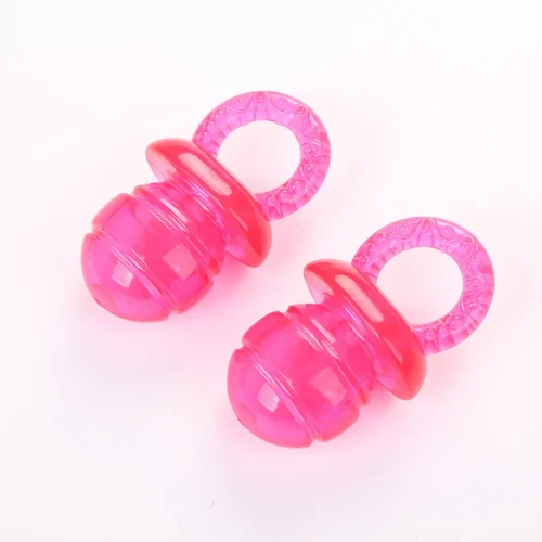 Colorful pacifier shapes chew toy