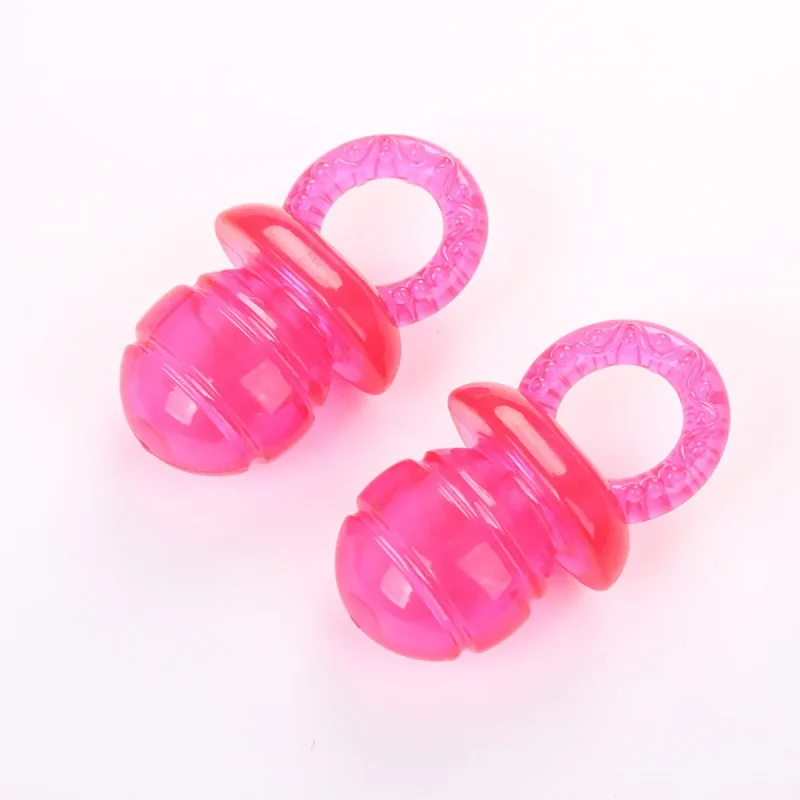 Colorful pacifier shapes chew toy