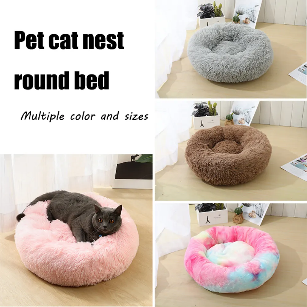 pet cat nest round bed multiple color and sizes
