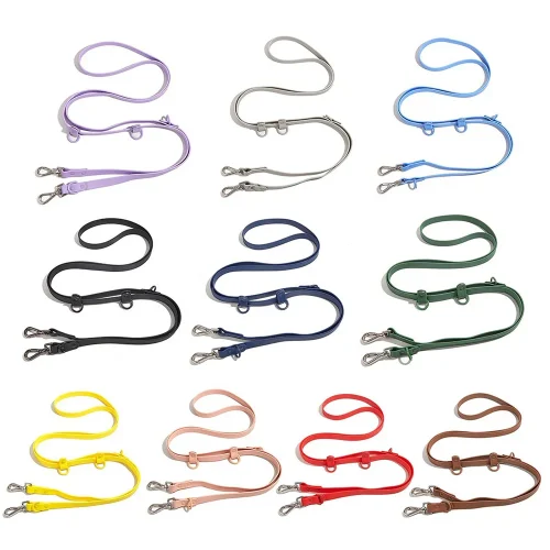adjustable waterproof pvc long leash dog lead multi-color