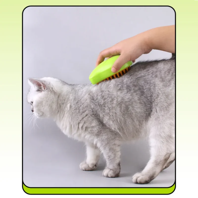 hair removal spray grooming massage brush use on cat