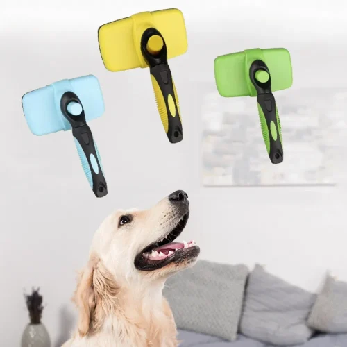 square grooming pet hair removal comb