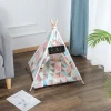 foldable nature canvas pet tent with blackboard