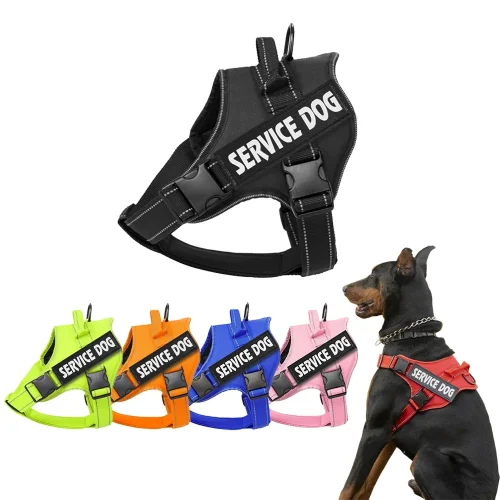 reflectove breathable adjustable pet outdoor dog vest harness multi-color