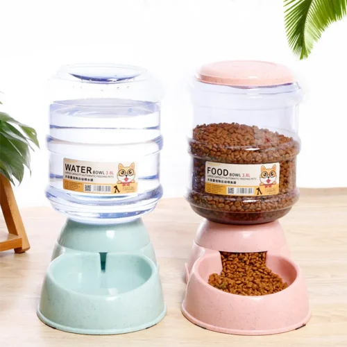 large capacity multi-color water food pet deeder