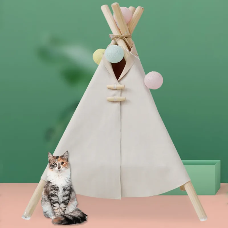 luxury dog tent cat bed and pet house with cushion