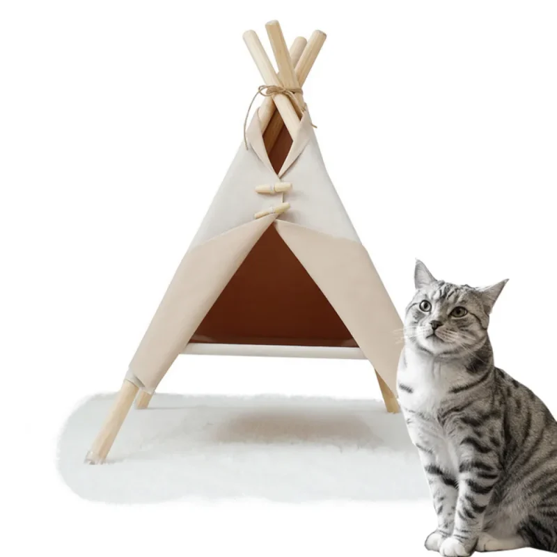luxury dog tent cat bed and pet house with cushion