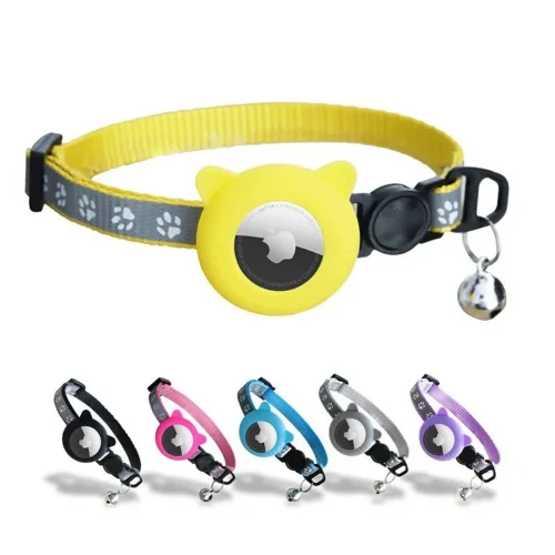 Airtag Cat Collars with Breakaway Safety Buckle and Bell