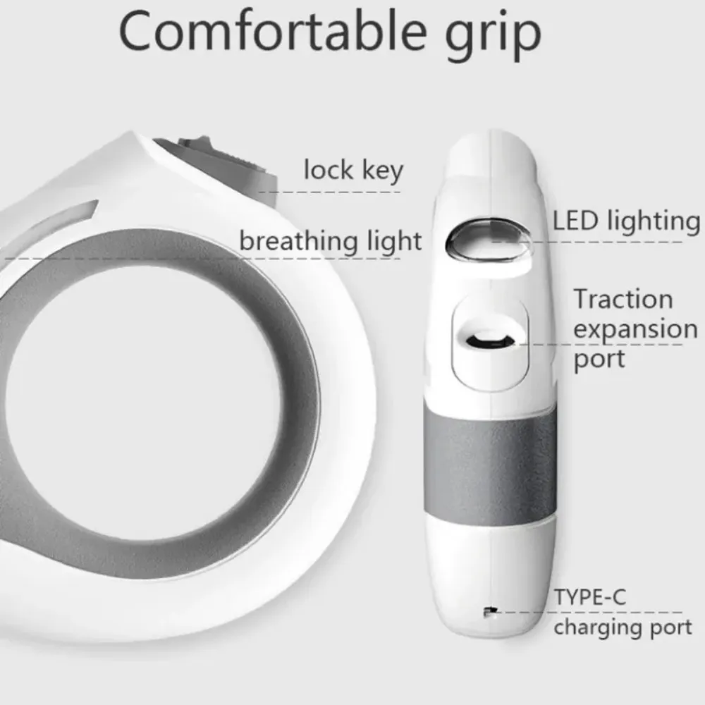 comfortable grip lock key brihting light led lighting traction expansion port type-c charging port
