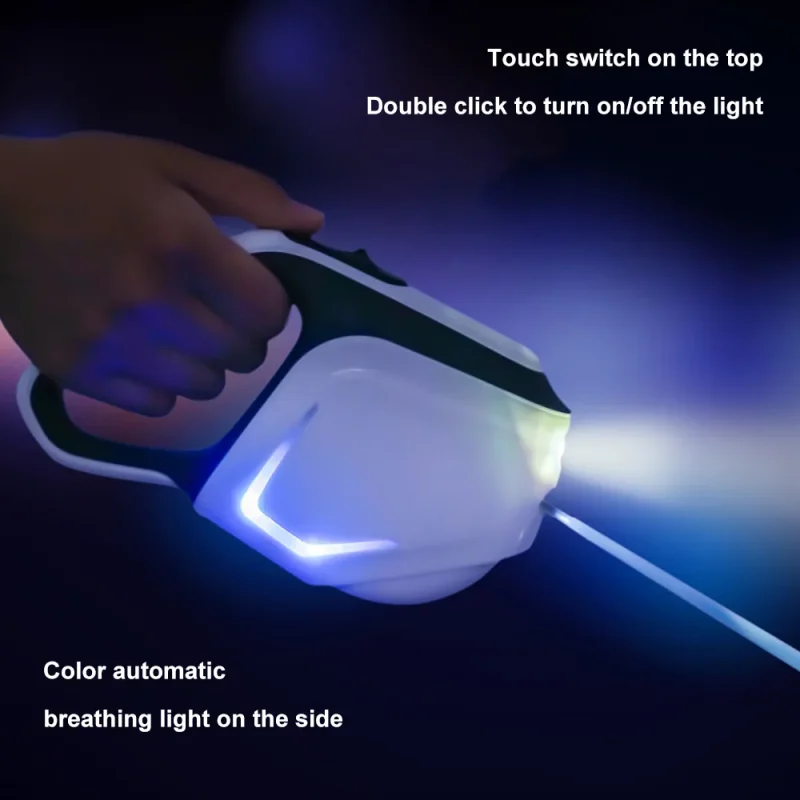 touch switch on the top bouble click to turn on/off the light color automatic breathing light on the side