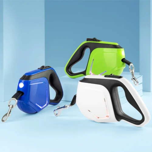 Retractable Leash for A 5m Leashes with LED Flashlight