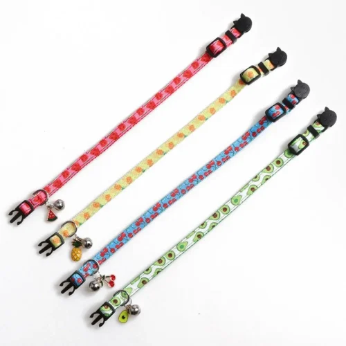 Adjustable Personalized Cat Collar with Safety Buckle for Small Medium Cats