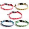 Adjustable Personalized Cat Collar with Safety Buckle for Small Medium Cats