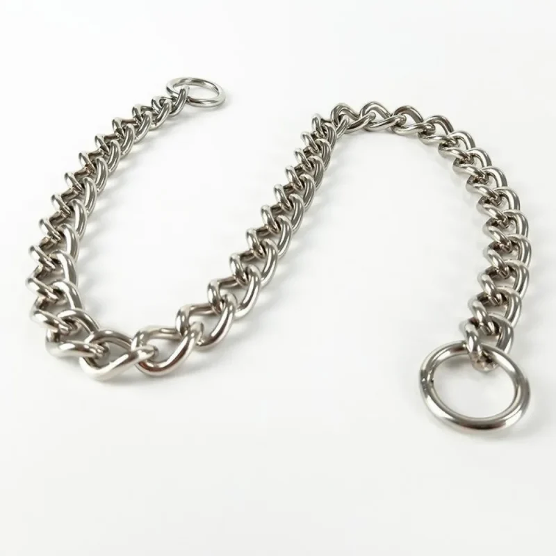 Silver Dog Chain Metal Pet Necklace Collars