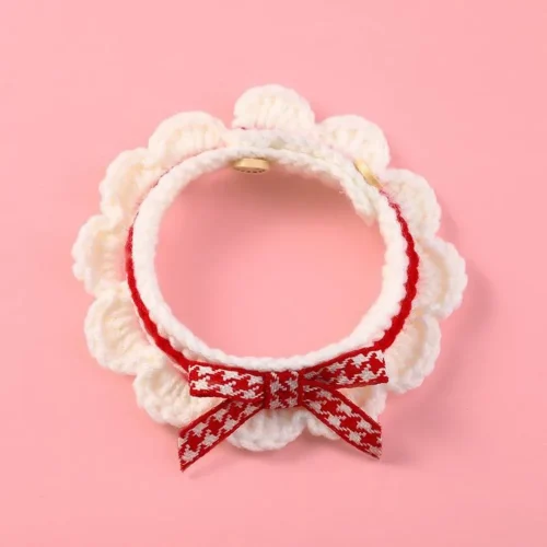 red bow tie collar