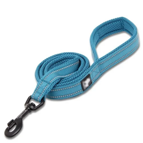 turelove reflective dog leash puppy walking lead blue color