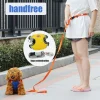handfree dog outdoor adjustable vest leash chest harness set