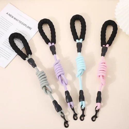 pet round rope dog leash for training and walking