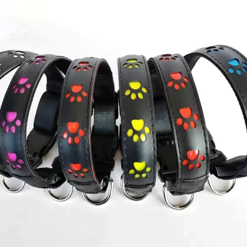 LED dog safety collar usb chargable