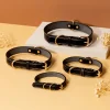 Leather Dog Collar Adjustable Soft Breathable Leather Padded Dog Collar