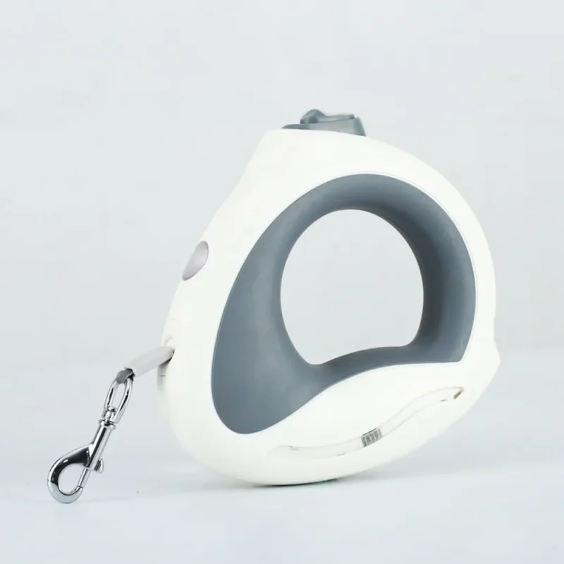 Retractable Leash With Led Light Hands Free Wearable Dog Leashes white color