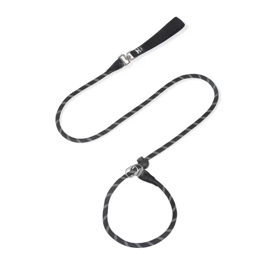 High-Density Nylon Ajustable Outdoor Multi-Coloured Reflective Dog Leash black color
