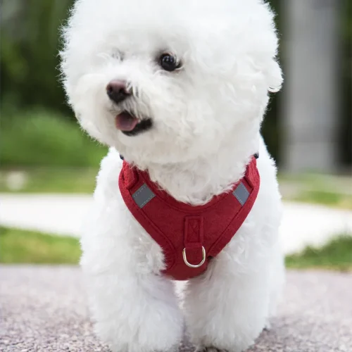 comfortable durable adjust suede vest harness dog