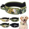 Army Green Black Camouflage Nylon Medium And Large Dog Training Tactical Collar