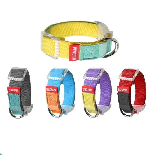 Personalized Dog Collar Contrast Color Design Adjustable Collar