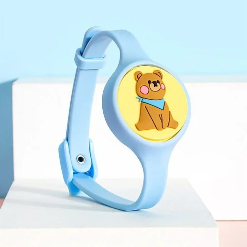 Dog Mosquito Repellent Collar Anti-flea blue color bear pattern